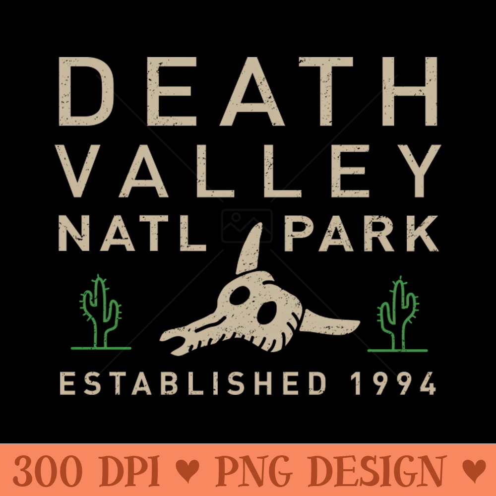 Death Valley National Park by Buck Original - Vector PNG Clipart - Eco Friendly And Sustainable