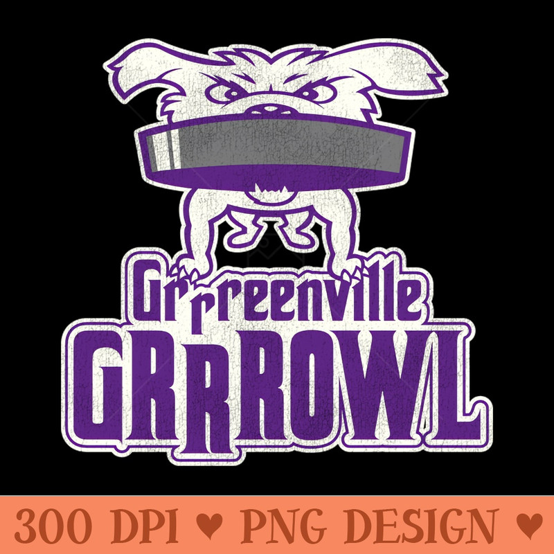 Defunct Greenville Grrrowl Hockey Team - PNG download with transparent background - Eco Friendly And Sustainable