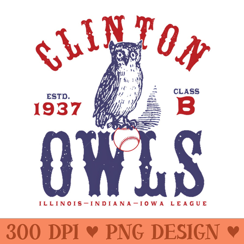 Clinton Owls - PNG Clipart for Graphic Design - Quick And Seamless Download Process