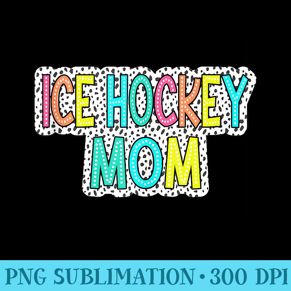 Ice Hockey Mom Hockey Player Puck Sport Enthusiast - PNG Transparent Background Download - Transform Your Sublimation Creations