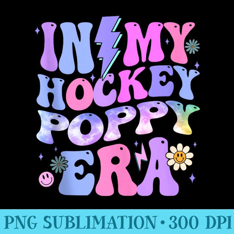Groovy Tie Dye In My Hockey Poppy Era - PNG Image Download - Trendsetting And Modern Collections