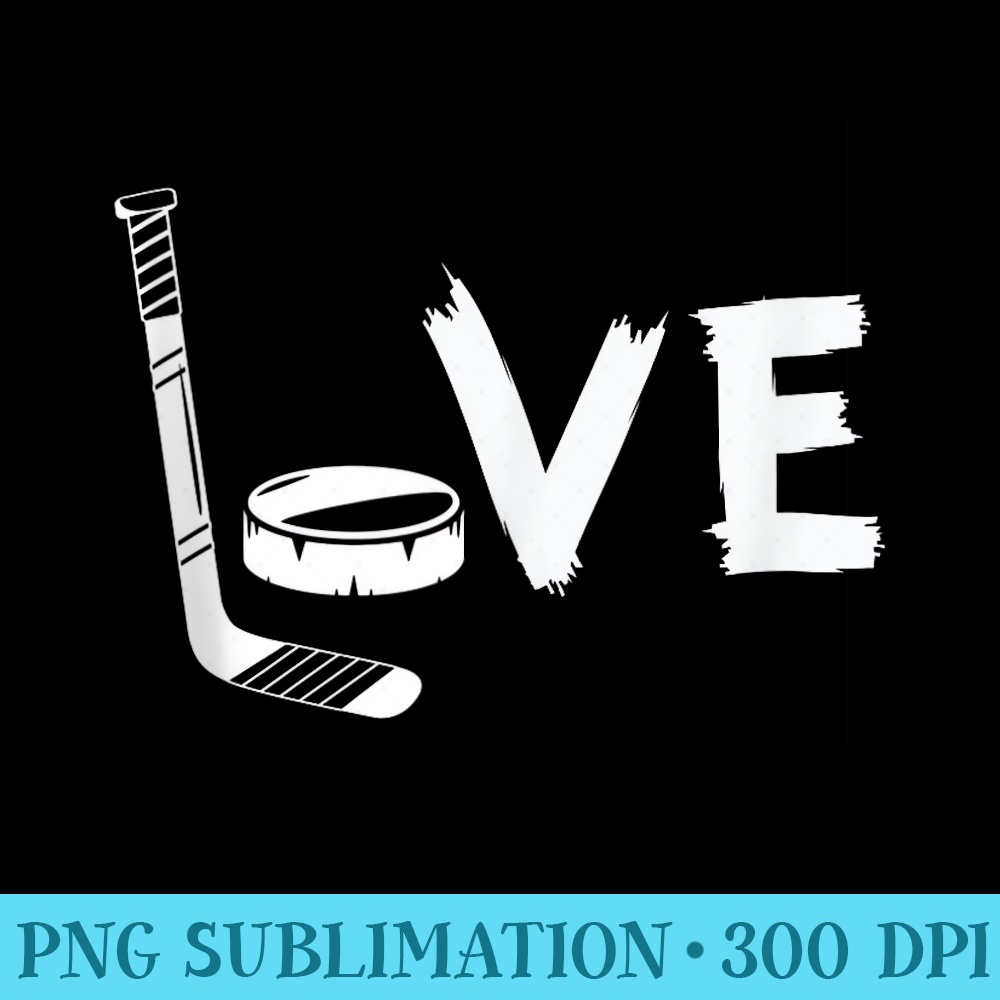Love Hockey Ice Hockey For Hockey Fans - Mug Sublimation PNG - Versatile And Customizable Designs