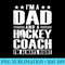 Dad Hockey Coach Fathers Day From Daughter Son - PNG Download Transparent Background - Perfect for Sublimation Mastery