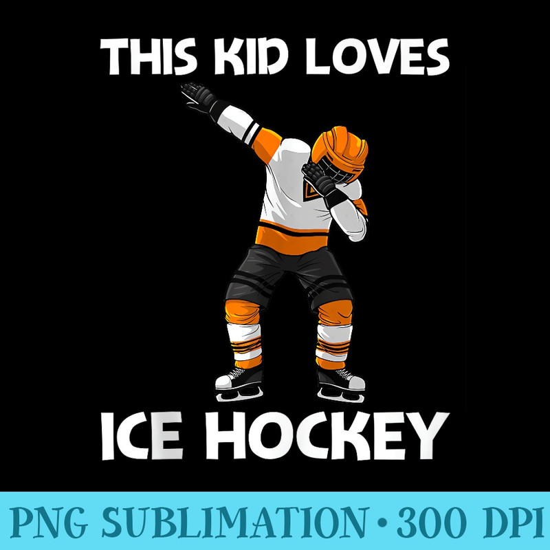 Cool Ice Hockey Design For Sport Ice Hockey Player - Printable PNG Images - Create with Confidence