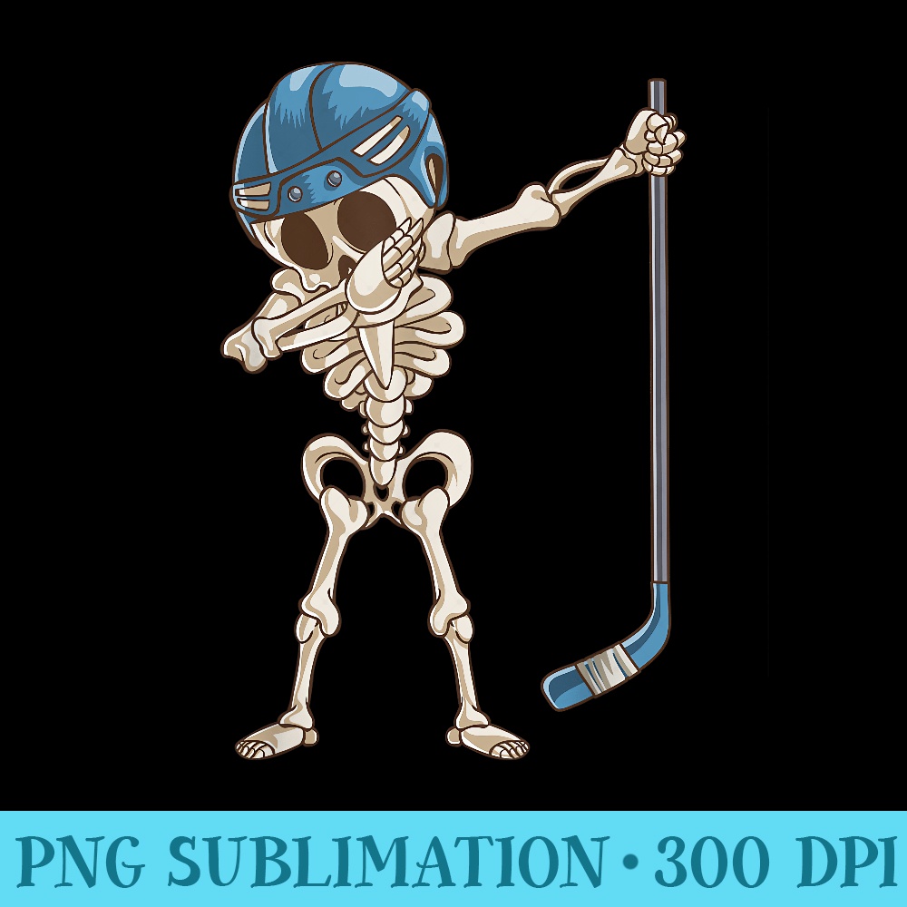 Dabbing Skeleton Hockey T Halloween Men - PNG Download Website - Revolutionize Your Designs