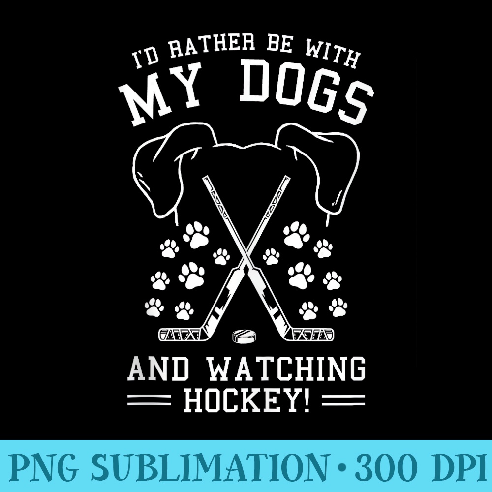 Dog Lover Hockey Fan Ice Hockey Field Hockey - Download Shirt PNG - Unique And Exclusive Designs