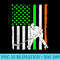 Patriotic Irish American Flag Hockey St Patricks Day - Download Transparent PNG Images - Instantly Transform Your Sublimation Projects