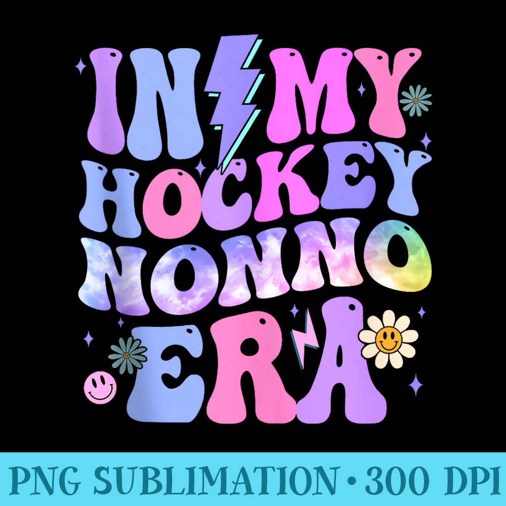 Groovy Tie Dye In My Hockey Nonno Era - Download Transparent PNG Images - Revolutionize Your Designs
