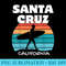 SANTA CRUZ CALIFORNIA SURF VINTAGE SUNSET SURFING - PNG design downloads - Eco Friendly And Sustainable Digital Products