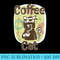Beatnik Coffee Cat - PNG Design Files - Boost Your Success with this Inspirational PNG Download