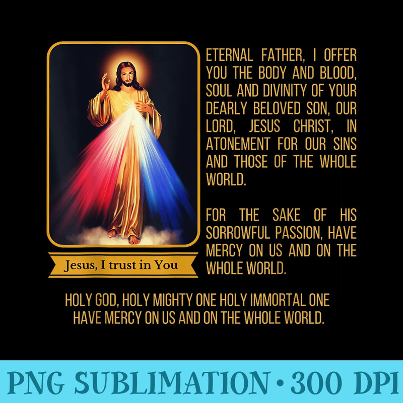 Divine Mercy Jesus Image Chaplet Novena Prayer Catholic - PNG Download Source - Quick And Seamless Download Process