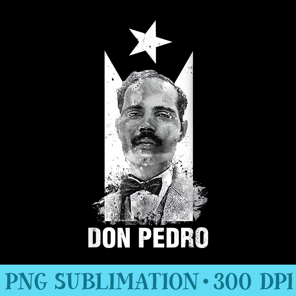 Pedro Albizu Campos Black Puerto Rico Flag Don Pedro T - PNG file download - Capture Imagination with Every Detail