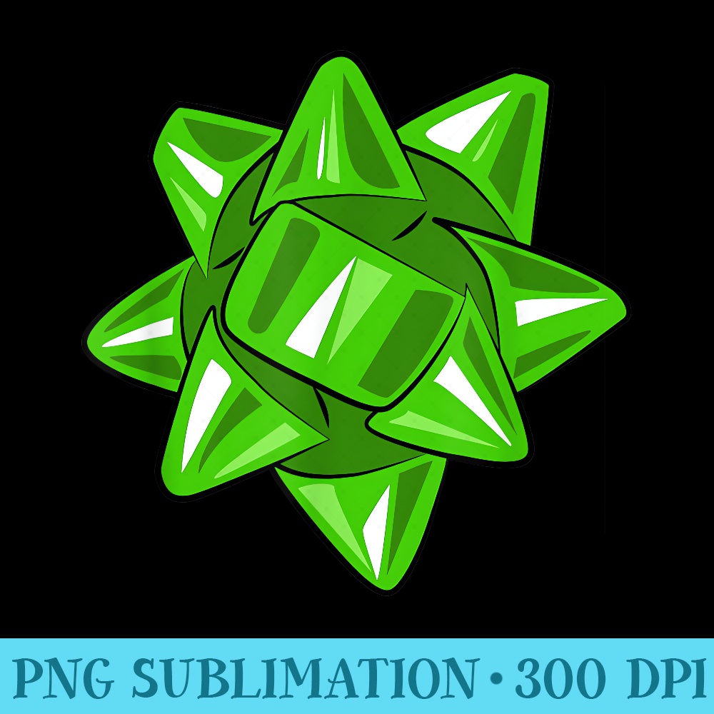 Shiny Green Bow - PNG Picture Download - Stunning Sublimation Graphics