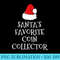 Santas Favorite Coin Collector Christmas Hat Numismatics - High Resolution PNG Designs - Unleash Your Creativity