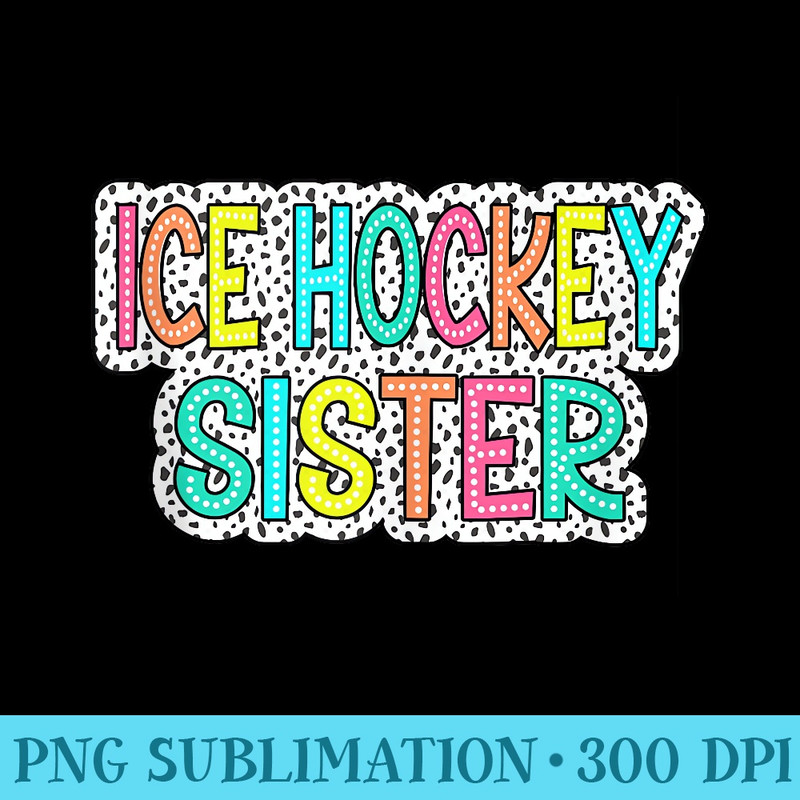 Ice Hockey Sister Hockey Player Puck Sport Enthusiast - PNG Transparent Background Download - Enhance Your Apparel with Stunning Detail