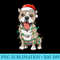 Pitbull Christmas Santa Pitbull Dog Lovers Christmas Tree - PNG Download - Trendsetting And Modern Collections