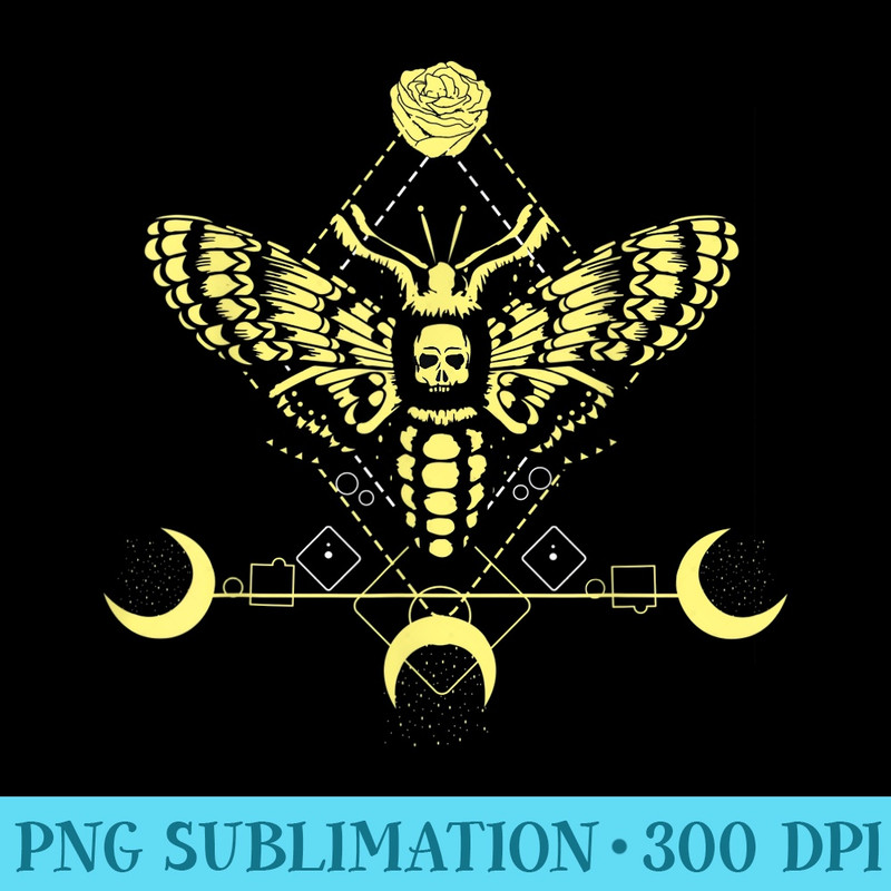 Tarot Card Witchcraft Moon Phase Goblincore Gothic Occult - PNG Download Resource - Create with Confidence