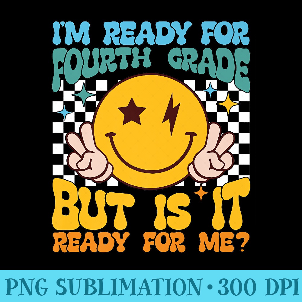 Hello Fourth grade Retro Smile Teachers Back to School Premium - PNG File Download - Unleash Your Creativity
