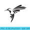 Hummingbird Distressed Print Vintage Hummingbird - Shirt Design PNG - Capture Imagination with Every Detail