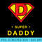 Super daddy T gift Fathers day Present Super Hero - Shirt Mockup Download - Easy-To-Print And User-Friendly Designs