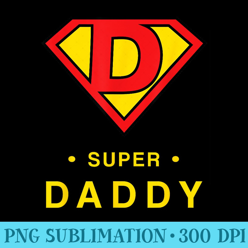 Super daddy T gift Fathers day Present Super Hero - Shirt Mockup Download - Easy-To-Print And User-Friendly Designs