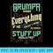 Grumpa Knows Everything Funny Grumpa Fathers Day - PNG Sublimation - Unlock Vibrant Sublimation Designs