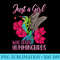 Hummingbird Just a Girl Who Loves Hummingbirds Bird Watching - Sublimation templates PNG - Fashionable and Fearless