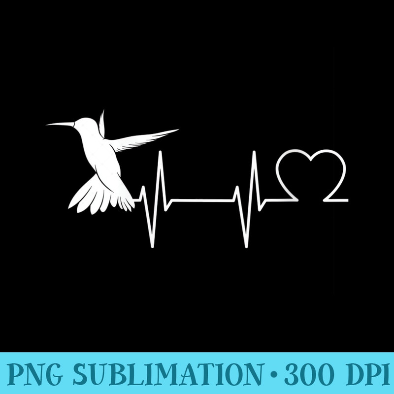 Womens Hummingbird Heartbeat For Bird Hummingbird Lovers - PNG Image Library Download - High Resolution And Print-Ready Designs