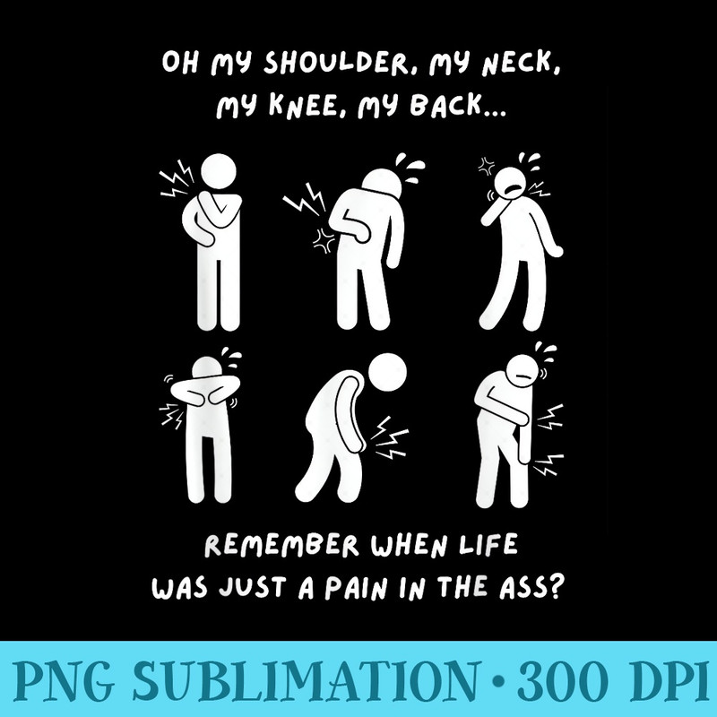 Funny Old People 50th 60th 70th Birthday, Fathers Day - PNG Transparent Background Download - Unlock Vibrant Sublimation Designs