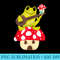 Frog Cottagecore Aesthetic Goblincore Mushroom Dark Academia - PNG Download - Versatile And Customizable Designs