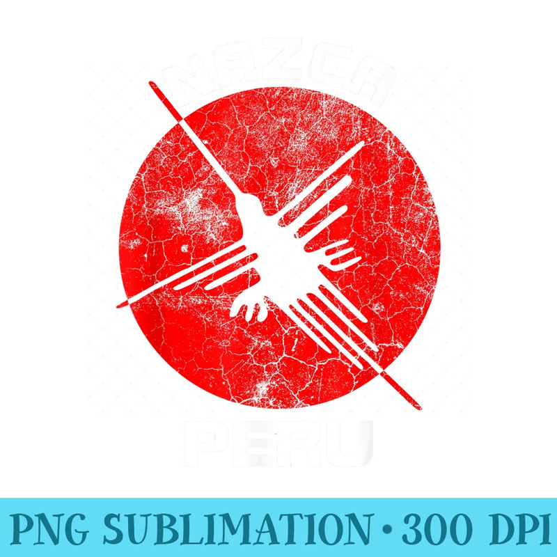 Nazca Peru Peruvian Hummingbird Nazca Lines - Ready To Print PNG Designs - Unleash Your Inner Rebellion