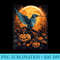 Spooky Halloween Hummingbird TrickorTreat - Sublimation clipart PNG - Transform Your Sublimation Creations