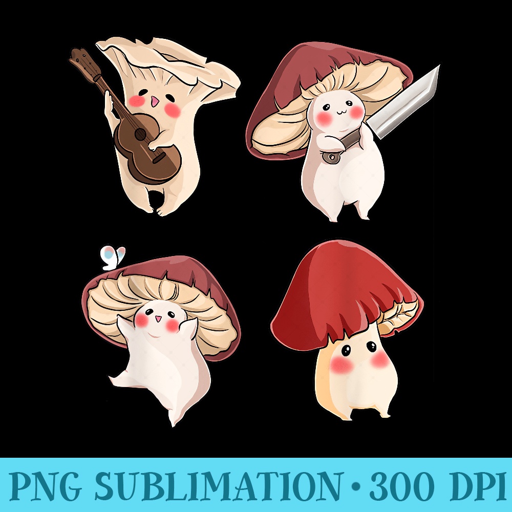 Cute Mushroom Cottagecore Aesthetic Goblincore Girls Women - Shirt Template Transparent - Lifetime Access To Purchased Files