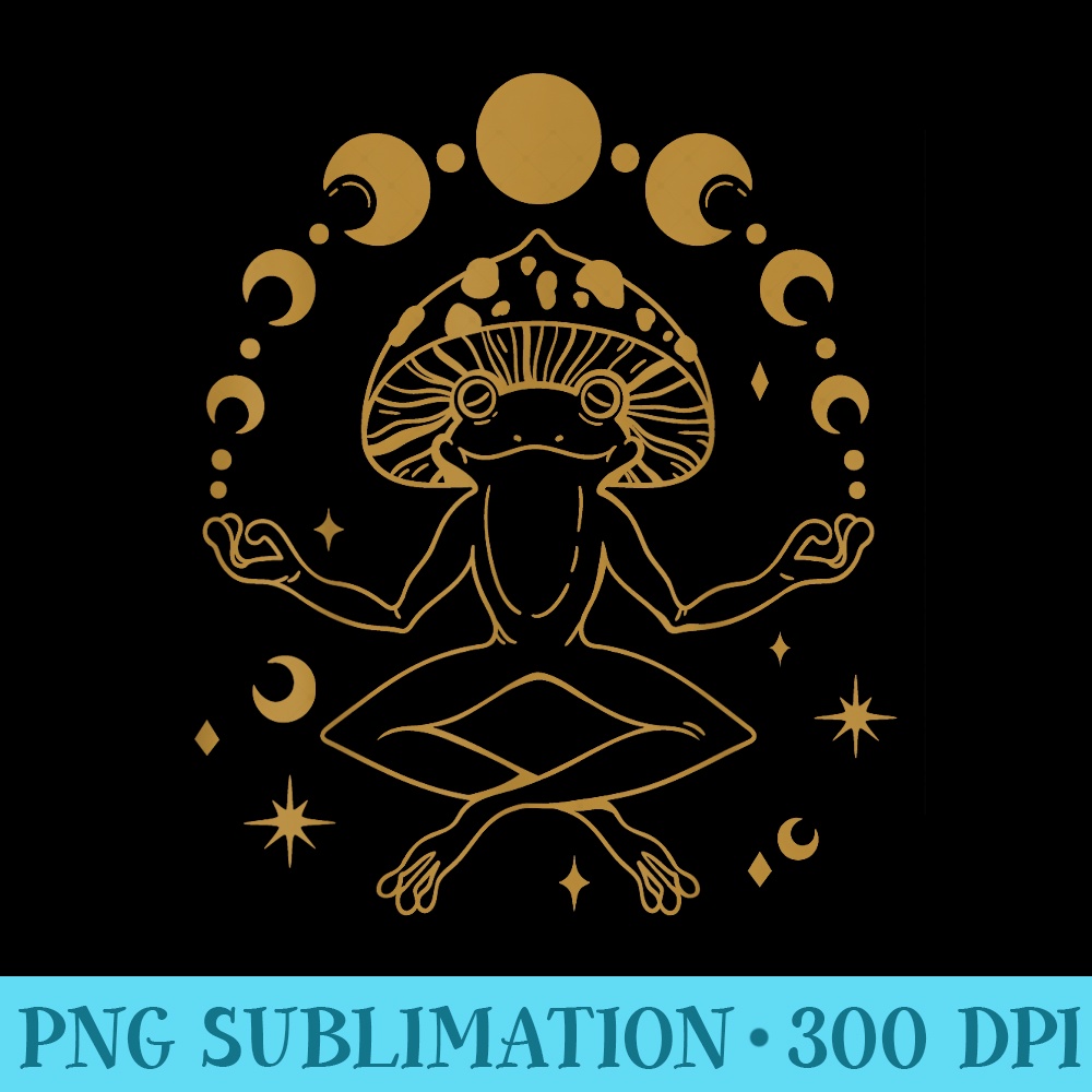 Cottagecore Aesthetic Goblincore Aesthetic Moon Stars Frog - PNG Download Library - Fashionable and Fearless