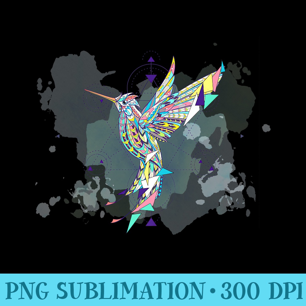 Maverick Infanta Inspirational Hummingbird CUAI0427 - Sublimation PNG Designs - Unleash Your Creativity