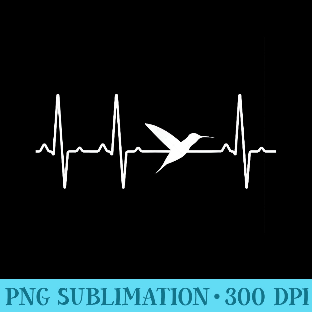 Hummingbird Heartbeat For Thornbill Lover - Shirt Vector Illustration - Perfect for Sublimation Mastery