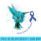 Colon Cancer Survivor Awareness Sunflower Hummingbird - PNG Download Clipart - Bold & Eye-catching