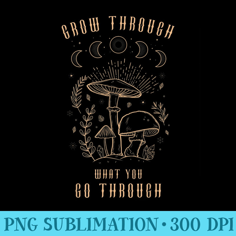 Goblincore Aesthetic Dark Academia Cottagecore Mushroom - PNG Picture Download - Unlock Vibrant Sublimation Designs
