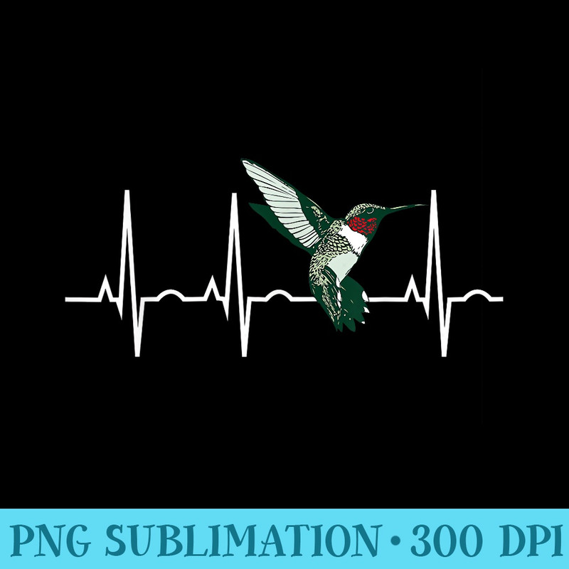 Ruby Throated Hummingbird Best Bird Lover - Sublimation backgrounds PNG - Create with Confidence