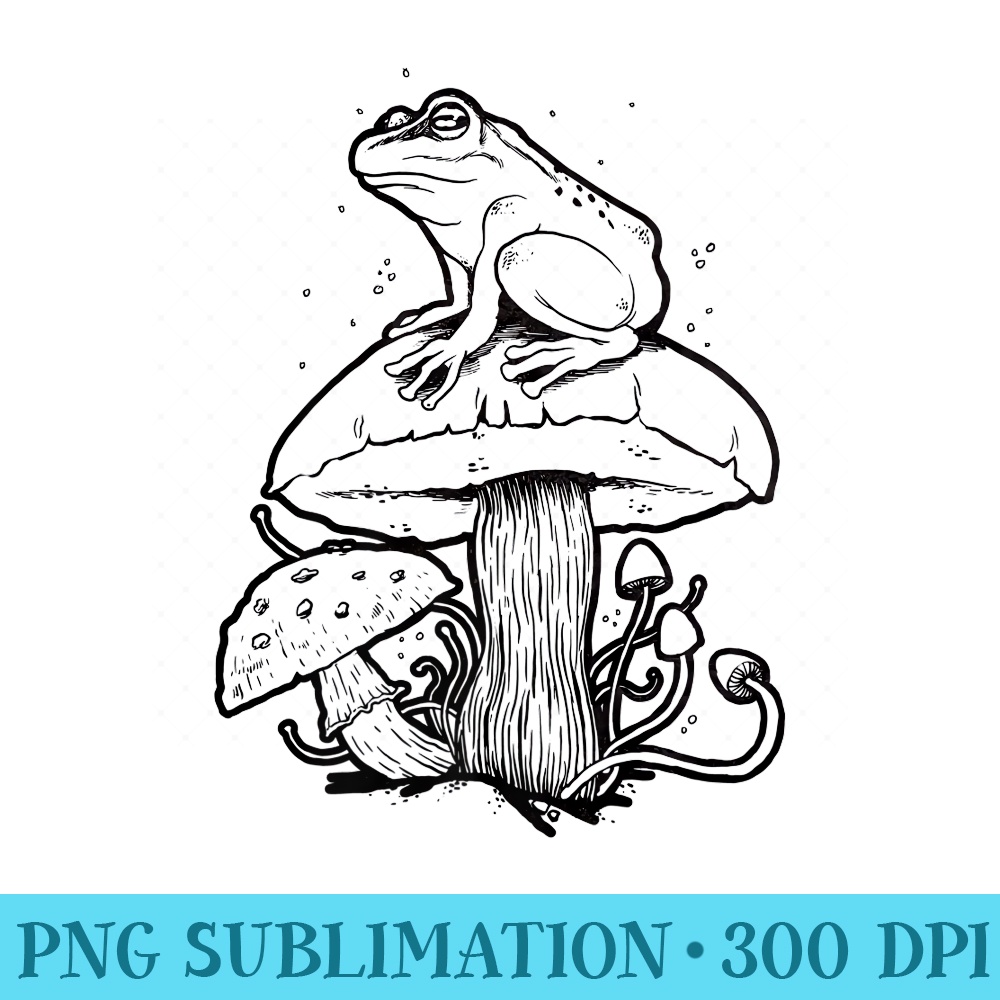 Cottagecore Aesthetic Frog Soft Grunge Mushroom Goblincore Premium - Digital PNG Downloads - Instant Access To Downloadable Files