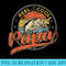 Retro Reel Cool Papa Fishing Fathers Day - Digital PNG Artwork - Transform Your Sublimation Creations