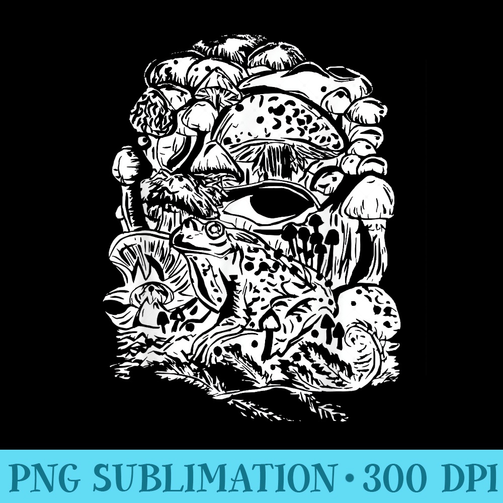 Cottagecore Aesthetic Frog Mushroom Goblincore - Trendy PNG Designs - Transform Your Sublimation Creations
