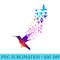 Beautiful Flying Hummingbirds - Shirt Vector Art - Easy-To-Print And User-Friendly Designs