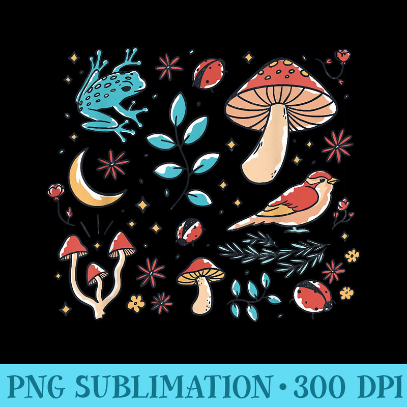 Cottagecore Goblincore Natur Aesthetic - Shirt Artwork PNG - Transform Your Sublimation Creations