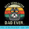 Dog Vintage Best Schnauzer Dad Ever Fathers Day - PNG Download Source - Trendsetting And Modern Collections