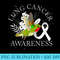 Bird Cancer Warrior Hummingbird White Ribbon Lung Cancer - PNG Download Button - Add a Festive Touch to Every Day