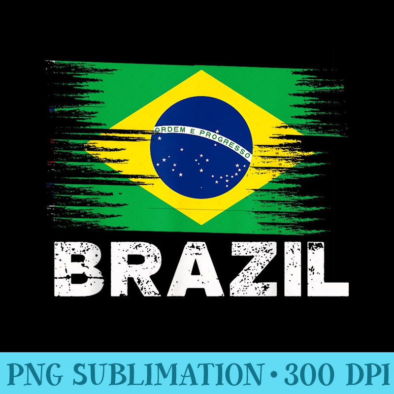 Brazil Brazilian Flag  Sports Soccer Football - Unique PNG Artwork - Boost Your Success with this Inspirational PNG Download