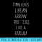 Time Flies Like an Arrow, Fruit Flies Like a Banana - PNG Art Files - Lifetime Access To Purchased Files