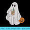 Iced Coffee Halloween Cute Little Ghost Pumpkin - High resolution PNG download - Boost Your Success with this Inspirational PNG Download
