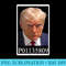 TRUMP MUGSHOT INMATE NUMBER - Unique PNG Artwork - Premium Quality PNG Artwork